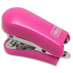 Grampeador Mini Com Extrator G101 Rosa Tilibra
