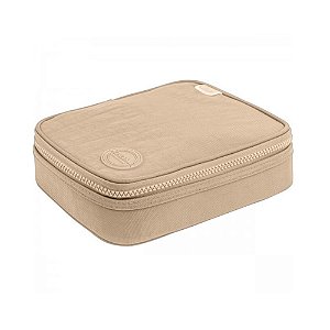 Estojo Box Académie Metalizado Dourado Tilibra