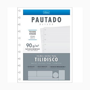 Refil Tilidisco Universitário Pauta Branca Tilibra