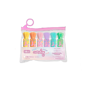 Marca Texto Mini Candy 6 Cores Tilibra