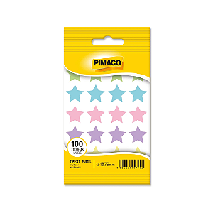 Etiqueta Adesiva Estrela Pastel Pimaco
