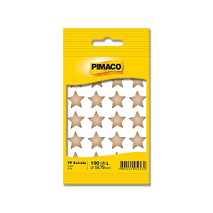 Etiqueta Adesiva Estrela Ouro Pimaco