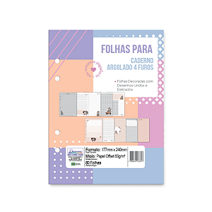 Refil Fichário/Caderno Argolado Woodland Cadersil