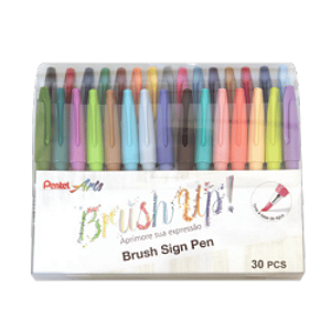 Kit Brush Sign Pen 30 Cores Pentel