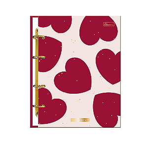 Fichário Caderno Argolado Colegial It's Love Cadersil