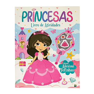 Livro de Atividades Com Adesivos Princesas Todo Livro