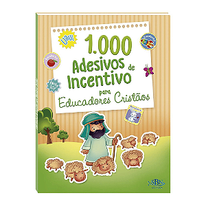 Livro com 1000 Adesivos de Incentivo Para Educadores Cristãos Todo Livro