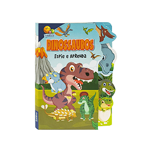 Livro Leitura Espie e Aprenda Dinossauro Todo Livro