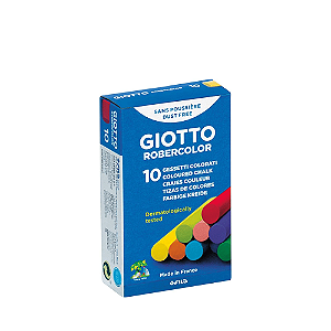 Giz Colorido Escolar Para Lousa Com 10 Giotto
