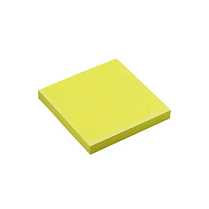 Bloco Adesivo Amarelo Neon 76x76mm Maxprint