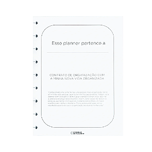 Refil Planner Organizer Medio Caderno Inteligente