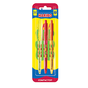 Kit Caneta Esferografica Retratil Haribo Compactor