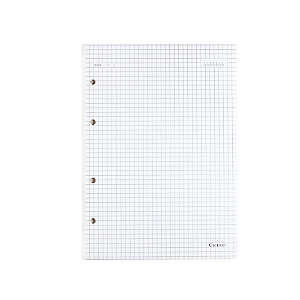 Refil Caderno Criativo Argolado Offset Quadriculado 17x24 Cicero