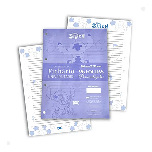 Refil Para Fichario Universitario Stitch Dac