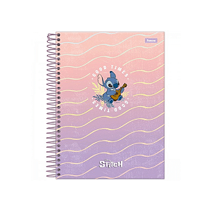 Caderno Colegial 1 Matéria Stitch Foroni