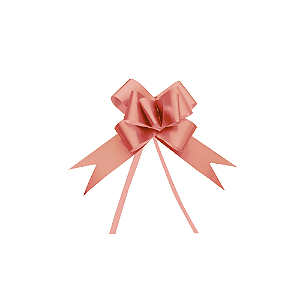 Laço Pronto 18mm Acetinado Rose Gold 10un Cromus