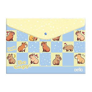 Pasta Envelope Com Botão A4 Be Capy Capivara Dello