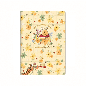 Agenda 2026 Planner Mensal Grampeado Pooh Tilibra