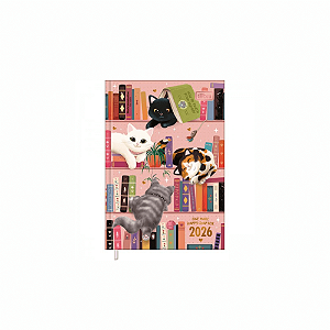 Agenda 2026 Diaria Costurada Purrfect Cats Petit M3 Tilibra