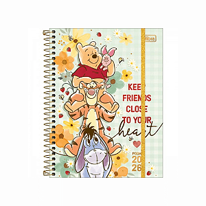 Agenda 2026 Planner Espiral Pooh M7 Tilibra