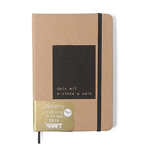 Agenda Planner 2026 Kraft Semanal Anotações 14x21 Cicero