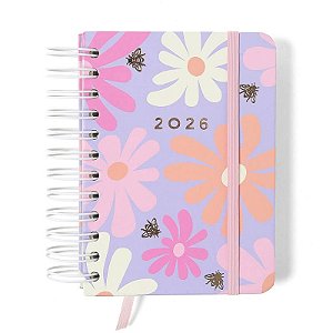 Agenda Planner Wire-o 2026 Melissa Diária 11,5x16 Color Bloomy Cicero