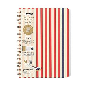 Caderno Colegial 1 Matéria 80fls Praia Sol Cicero