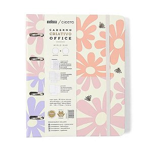 Caderno Criativo Argolado A5 Melissa Block Bloomy Cicero