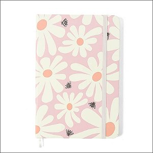 Caderneta Pautada Melissa Pink Bloomy 14x21 Cicero