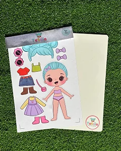 Kit Teteia Inicial Com Placa De Metal A4