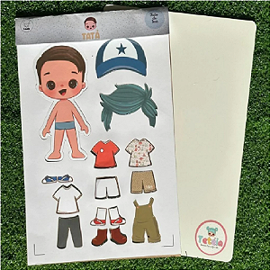 Kit Tatá Inicial Com Placa De Metal A4