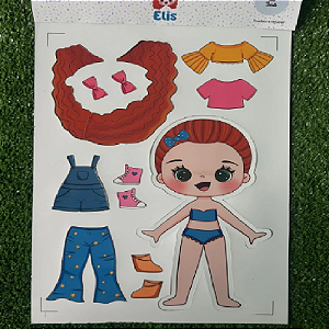 Kit Coleção Amigas Da Teteia - Elis Com Placa De Metal A4