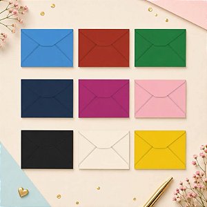 100 Envelope Colorido Para Carta E Convites 114mm X 162mm Foroni
