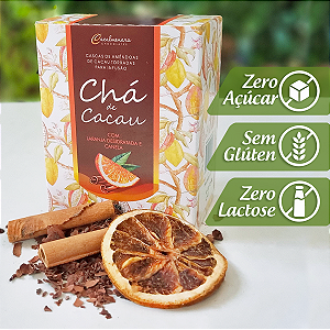 Chá de Cascas de Cacau, Laranja e Canela - 100g