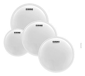 Kit De Peles Porosa Evans 10 12 14 16 Polegadas Uv1 Pro Rock