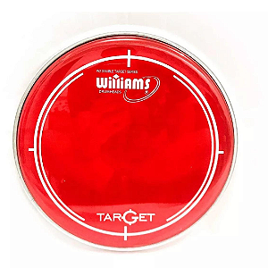 Pele de Bateria Williams Target  WR2 8" Vermelha