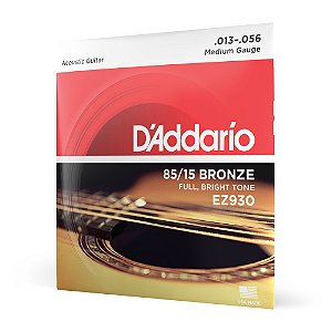 Encordoamento Violão Aço 13-56 D'Addario85/15  Bronze EZ930