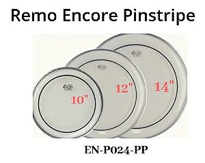 Kit Peles Encore 10 12 14  Remo Pinstripe Clear En-p024-pp