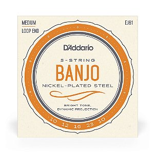 Encordoamento Banjo 5C D Addario Nickel Plated Steel EJ61