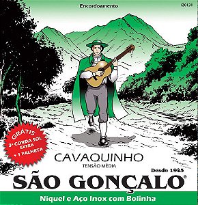 Encordoamento Cavaquinho Tensão Média São Gonçalo