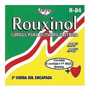 Jogo De Cordas Para Guitarra 09 042 Rouxinol R84