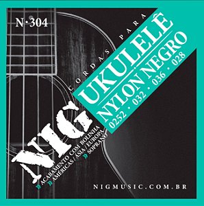 ENCORDOAMENTO PARA UKULELÊ SOPRANO NIG NYLON PRETO N-304