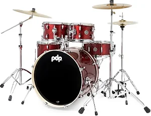 Bateria PDP Mainstage Twisted Cherry Com Pratos Paiste