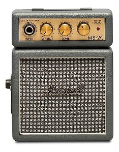 Amplificador Marshall Micro Amp Ms-2 Transistor Para Guitarra De 1w Cor Cinza-escuro