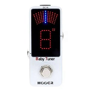 Pedal Mooer Baby Tuner Afinador Mini Micro Guitarra Baixo Violão