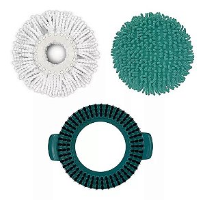 Kit Refil Refis Mop Giratorio Fit Flash Limp Originais