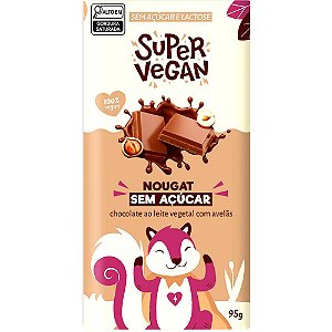 Chocolate Leite de Arroz S/ Açúcar C/ Avelãs Super Vegan 95g