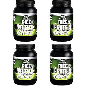 Kit 4 Rice Protein Proteína de Arroz Chocolate Unilife 1kg