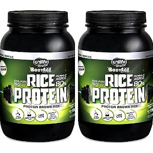 Kit 2 Rice Protein Proteína de Arroz Natural Unilife 1kg