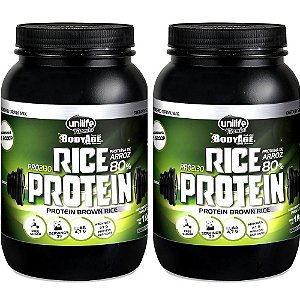 Kit 2 Rice Protein Proteína de Arroz Chocolate Unilife 1kg